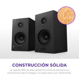 NZXT Relay Altavoces de sobremesa para PC Gaming - AP-SPKB2-EU - Sonido de Rango Completo - 80 vatios - Alto Rango dinámico - Tweeters de cúpula de Seda - Woofers de Fibra de Vidrio - Negro