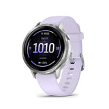 Garmin Venu 4, 41 mm, Smartwatch Premium con GPS, Pantalla táctil AMOLED, Diseño de Acero Inoxidable, Linterna LED, Funciones avanzadas de Salud y Forma física, 10 días de autonomía, Lila