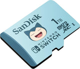 SanDisk Nintendo Tarjeta Micro SDXC 1 TB para Nintendo Switch Consoles, hasta 100 MB/s, Edición Pokémon Snorlax, Añade de Almacenamiento para tu Consola Nintendo Switch, UHS-I, Class 10, U3