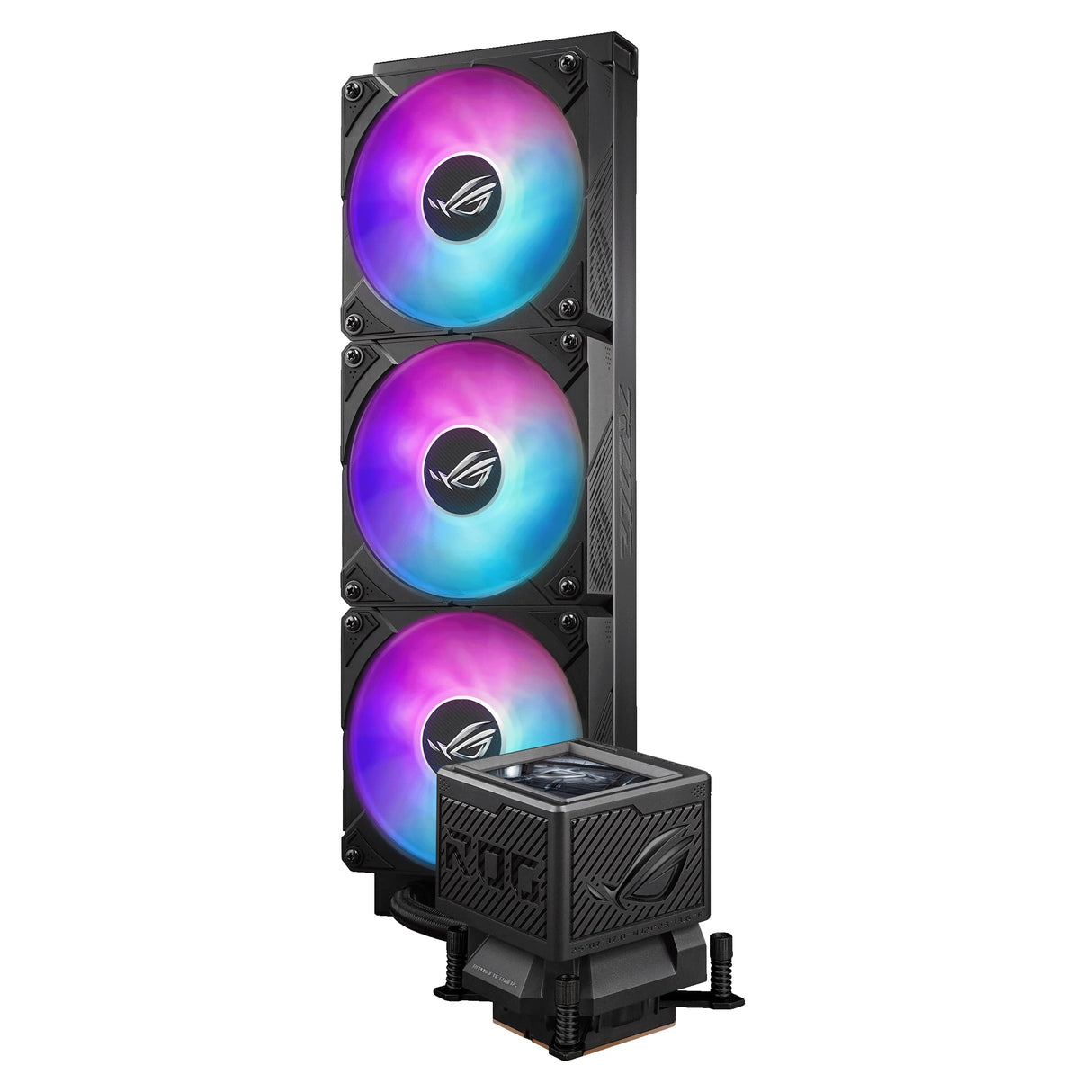 ASUS ROG Ryujin III 360 ARGB Extreme - Sistema de refrigeración AiO con Bomba Asetek Gen8 V2, Ventiladores magnéticos Reforzados, LCD de 3.5'', monitorización del Hardware y GIF Personalizados