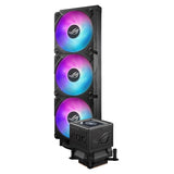 ASUS ROG Ryujin III 360 ARGB Extreme - Sistema de refrigeración AiO con Bomba Asetek Gen8 V2, Ventiladores magnéticos Reforzados, LCD de 3.5'', monitorización del Hardware y GIF Personalizados