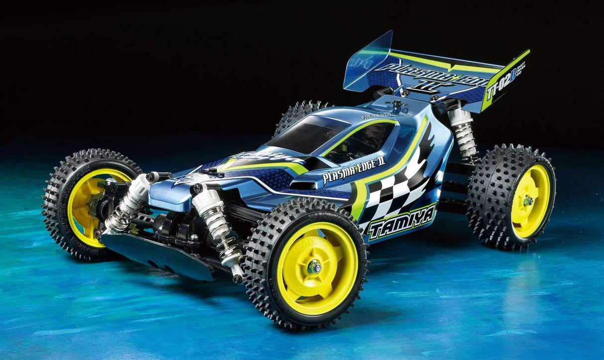 Tamiya Tamiya-58630 Buggy RC 58630 Plasma Edge II TT-02B 1:10 - Kit de Montaje de Cochecito, Multicolor (TAM58630)