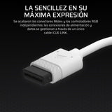 CORSAIR iCUE LINK XD6 RGB ELITE Unidad de Bomba/Depósito – Bomba FlowDrive Max, Sensor de Temperatura Integrado, 22 LED RGB Direccionables, Depósito de Nailon Transparente de 440 ml – Blanco