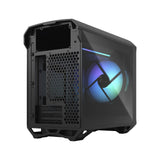 Fractal Design Torrent Nano RGB Black - Light Tint Tempered Glass Side Panels - Open Grille for Maximum Air Intake - 180mm RGB PWM Fan Included - Type C - mATX Airflow Mini Tower PC Gaming Case