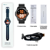 Ticwatch Atlas Smartwatch para Hombres Reloj Inteligente con Sistema operativo Android Wear para Exteriores Batería de 90 Horas Más de 110 Modos de Entrenamiento Mapa de Calor Detección de caídas