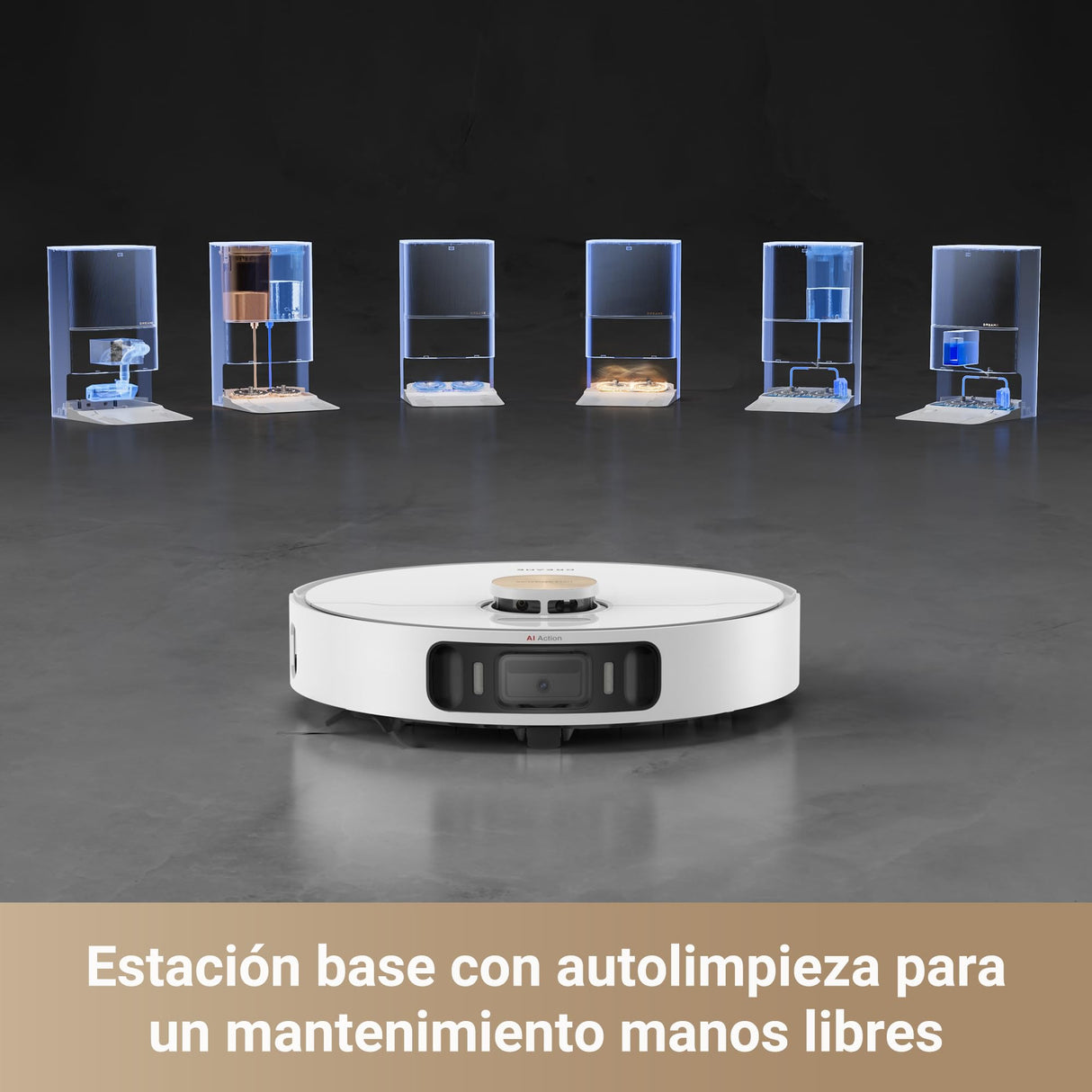 Dreame X30 Ultra Robot Aspirador y Fregasuelos, 8300 Pa Robot Aspirador con Base Autovaciado, Trapeador Extraíble y Elevable, Limpieza Inteligente de Alfombras, Trapeador de Limpieza con Agua a 60°C