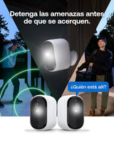 Arlo Essential 3 2K XL, cámara WiFi Exterior, batería de 24 Meses, visión Nocturna en Color, Sirena, Audio bidireccional, 3 cámaras Blancas