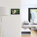 Thomson 512263 - Soporte Inteligente para videocámara (2 Cables, Smart RFID, Memorización automática de visitantes (100 Fotos), función de monitoreo, visión Nocturna led's Blanca