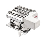Girmi IM91 Máquina de pasta eléctrica, 90 W, Cuerpo en Acero Inoxidable, 2 velocidades y Pulse, 2 accesorios intercambiables, 5 formatos de pasta, Blanco