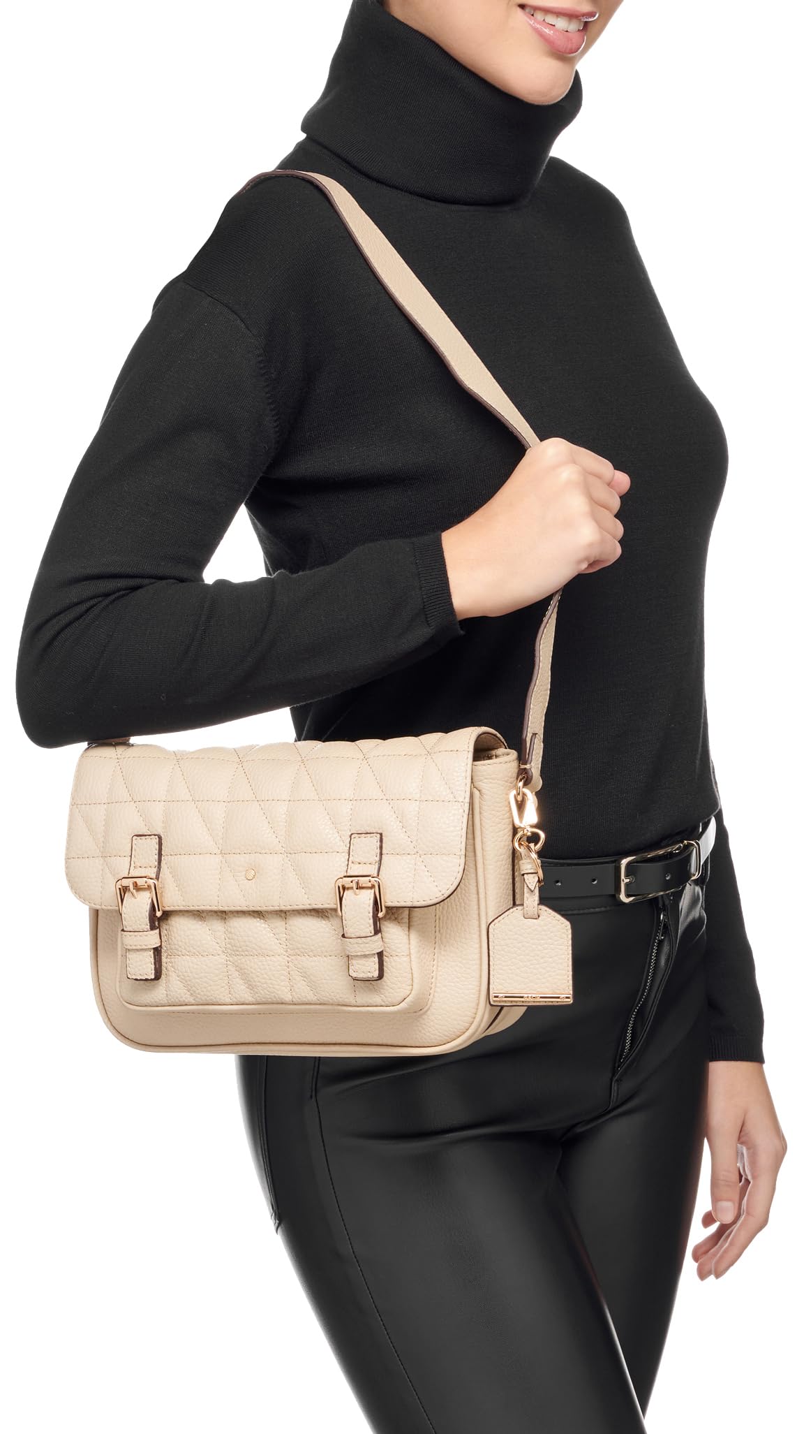 Geox D Frailea A, Bolsa Mujeres, Blanco Crudo