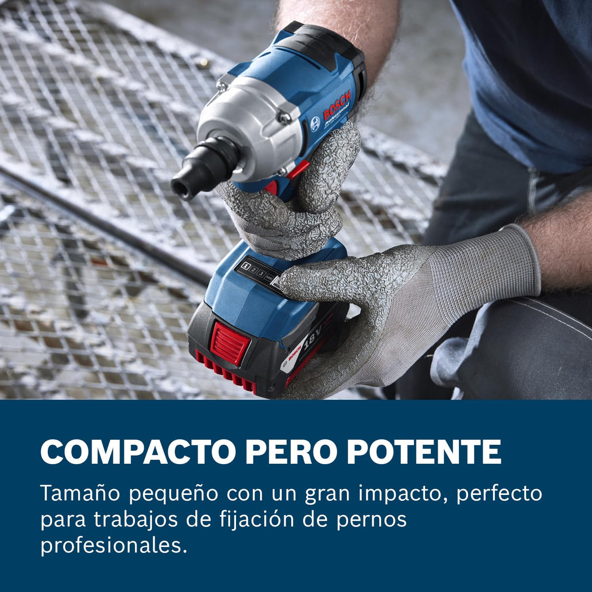 Bosch Professional 18V System llave de impacto a batería GDS 18V-350 (kit con 2 baterías de 4,0 Ah + GAL 1840, L-BOXX)