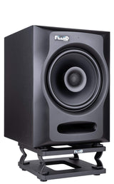 Fluid Audio DS8 Monitorständer Lautsprecherständer para Studio-Monitores (Höhenverstellbar, Erhöhung, Stativ, Halterung, vibrationsdämpfend, Negro, 1 Par, 8 Pulgadas, ideal para Audio-Profis), Negro