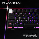 Logitech G PRO X 60% LIGHTSPEED, Miniteclado inalámbrico para gaming, mecánico compacto, RGB LIGHTSYNC, Bluetooth, teclas de PBT, interruptores ópticos GX táctiles, QWERTY US, Negro