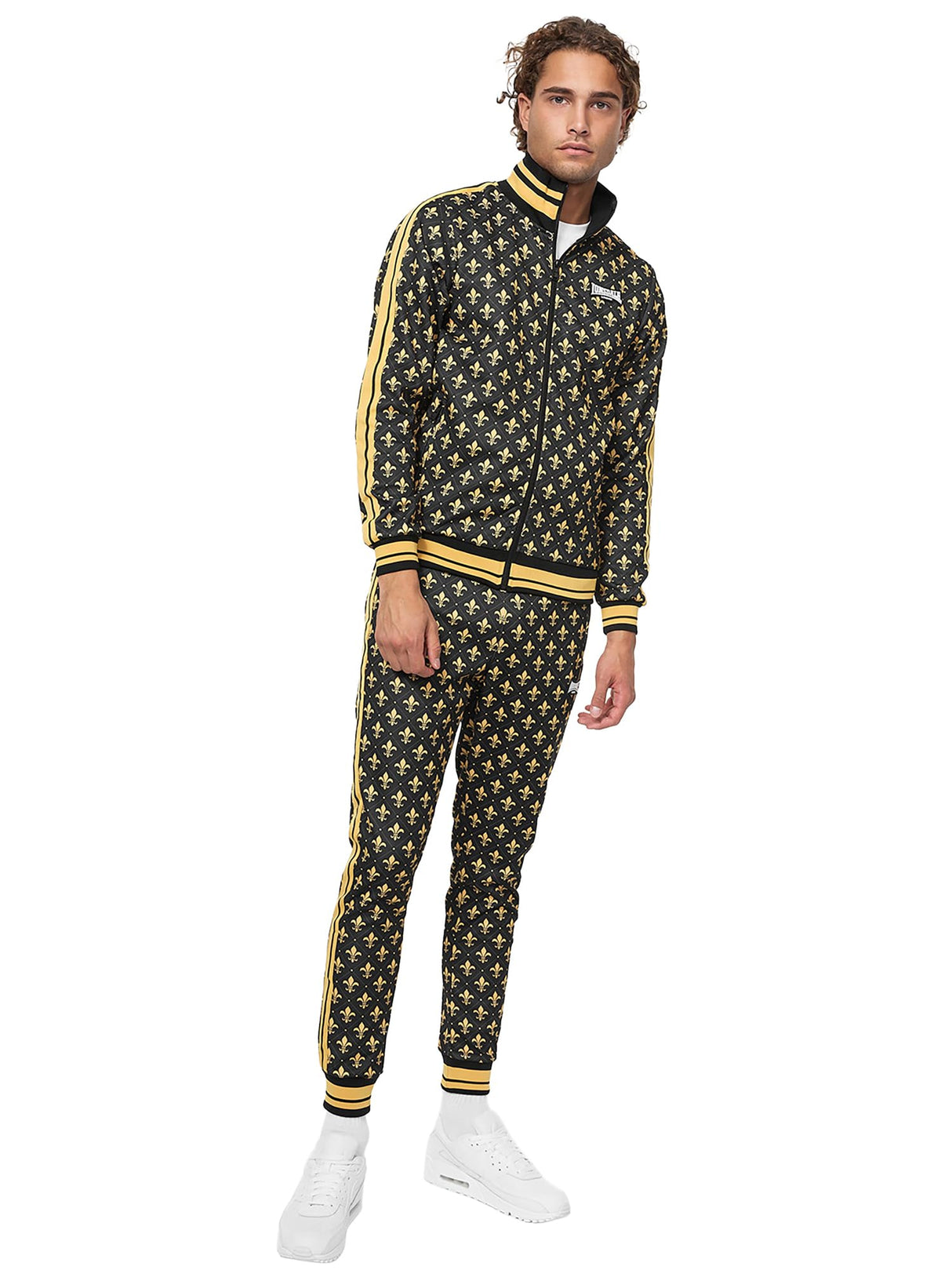 Lonsdale Boswall Chándal, Negro/Amarillo/Blanco, S Hombres