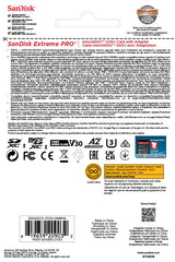 SanDisk Extreme Pro Tarjeta Micro SDXC 2TB + Adaptador SD (para Cámaras de acción, Drones, Smartphones, Velocidad hasta 250 MB/s, 5K, 4K UHD, El Rendimiento A2, RescuePRO Deluxe, UHS-I, U3, V30)