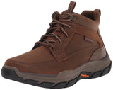 Skechers Respected Boswell, Botas Hombre, Dark Brown Leather W/ Synthetic, 42 EU