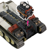 Forces of Valor Waltersons MP-912042D - Campaña Tiger I Tunisia a Escala 1:32 (Modelo de producción Inicial) Heavy King Tank de Metal Fundido a presión, Coleccionable Militar, Amarillo del Desierto