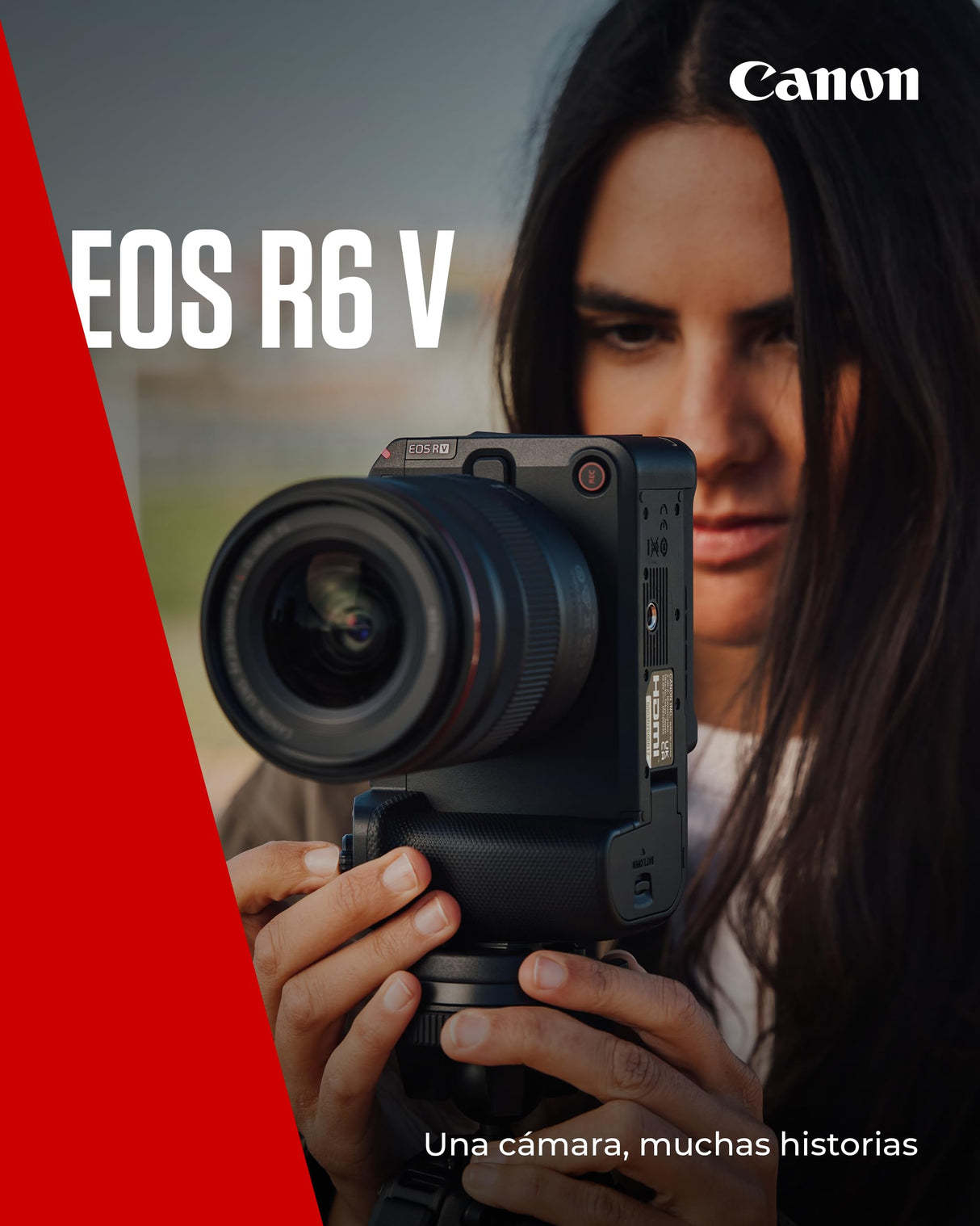 Canon EOS R6 V Cámara Mirrorless Compacta Full Frame | Vídeo 7K Raw, Estabilización Imagen y Open Gate Recording | Creación Contenido, Vlogging, Viajes | Compatible Objetivos RF