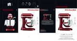 KitchenAid HEAVY DUTY BATIDORA AMASADORA CON BOL ELEVABLE DE 6,6L - ROJO IMPERIAL 5KSM70JPXEER