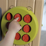 Smoby- Muro de Actividades Doble Cara- Diversión 6 en 1 Circuito de Bolas y Agua, Tres en Raya, Pizarra, Juego de Lanzar Pelotas y más, 29 Accesorios, A Partir de 2 Años (7600840300)