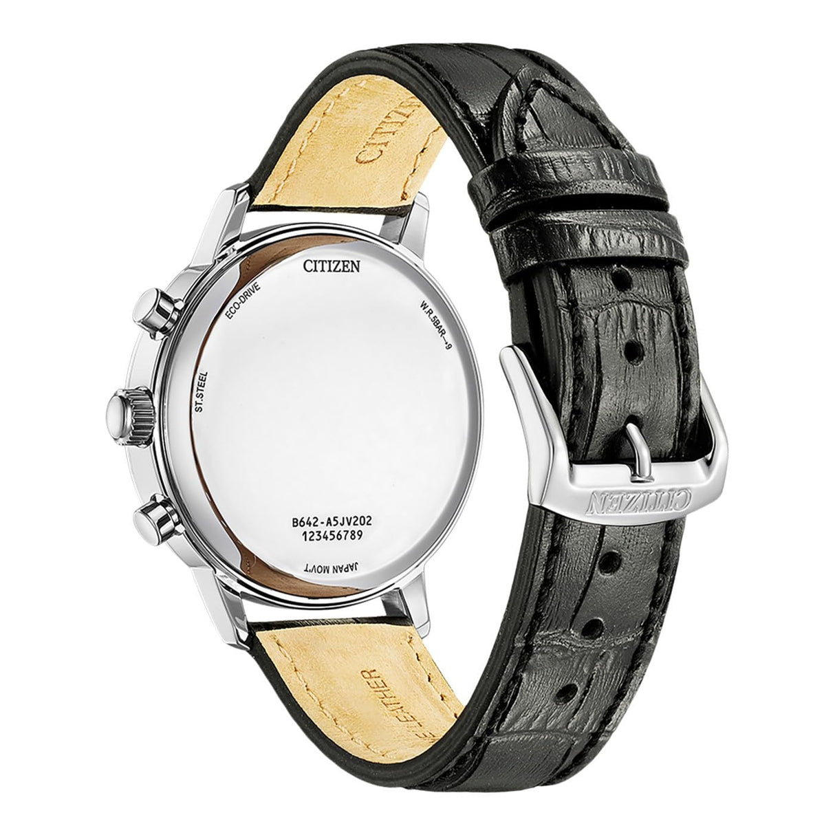 CITIZEN Reloj Analógico para Hombres de Cuarzo con Correa en Cuero CA7069-24X
