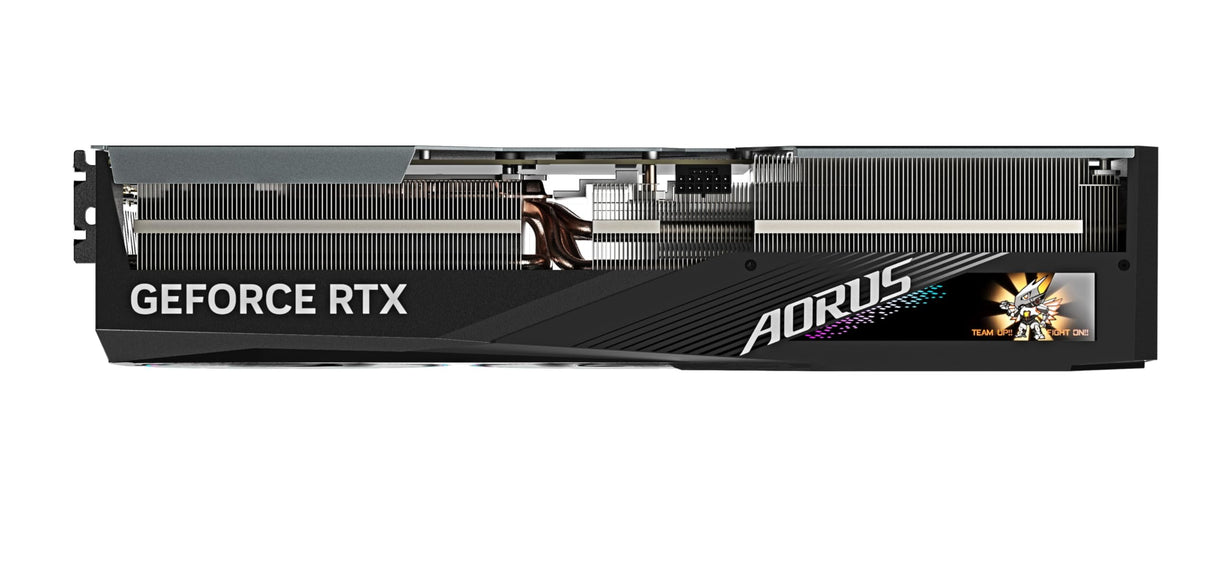 Gigabyte GeForce RTX 4080 Super Aorus Master - (núcleo de 2625 MHz, 16 GB GDDR6X 23000 MHz 256 bits, PCI-E 4.0, 3 DP 1.4, 1 HDMI 2.1a, NVIDIA DLSS 3.5, GV-N408SAORUS M-16GD)