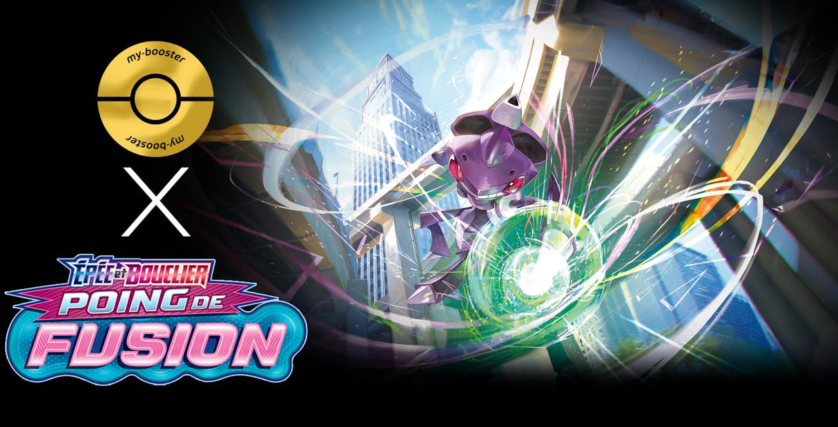 Mentali VMAX (Espeon VMAX) 270/264 Alternativo Pokémon Gallery Secreta - Myboost X Épée et Bouclier 8 - Poing de Fusion Box de 10 cartas Pokémon Francés
