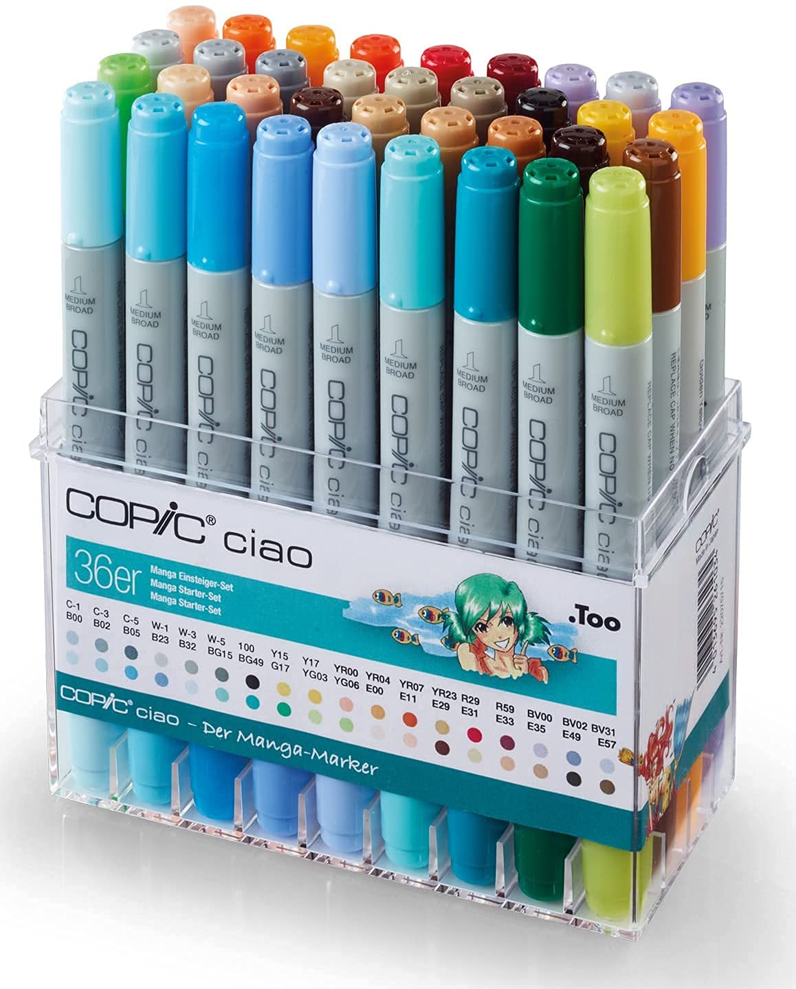 Copic Ciao - Paquete de 36 rotuladores, multicolor