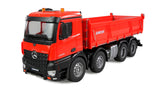 Amewi Mercedes-Benz Arocs - Camión volquete 8x4/4 4WD 1:18 RTR Rojo, Modelo de camión teledirigido