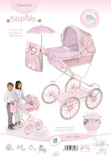 Carro de Muñecas Sophie Plegable con Sombrilla DeCuevas 81075