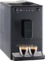 Melitta Solo E950 - Cafetera superautomática compacta con modo doble taza para expreso, máquina de café con sistema de extracción de aroma, boquilla regulable y limpieza automática, 1,2 L, negro