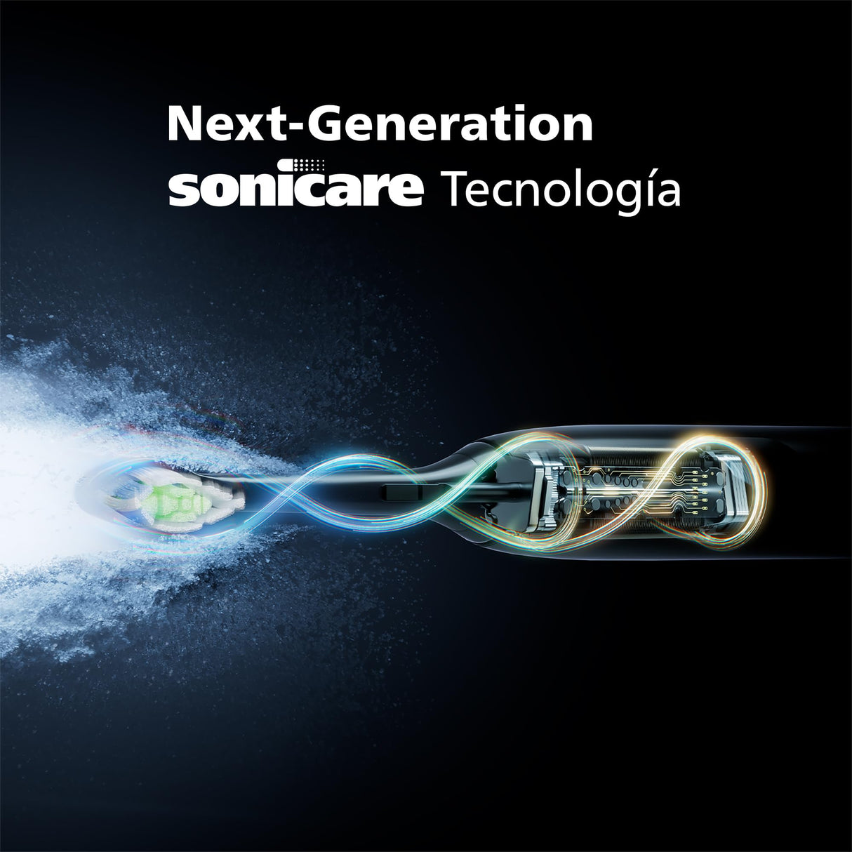 Philips Sonicare 5500 cepillo dental eléctrico, sónico con 1 nivel de intensidad, alerta de presión, EasyStart, SmarTimer y BrushPacer, blanco, modelo HX7110/01 [Nueva Tecnología]