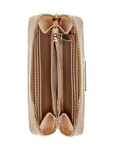 Guess Laurel II - Cartera Mediana con Cremallera Alrededor para Mujer, Granate, Talla única