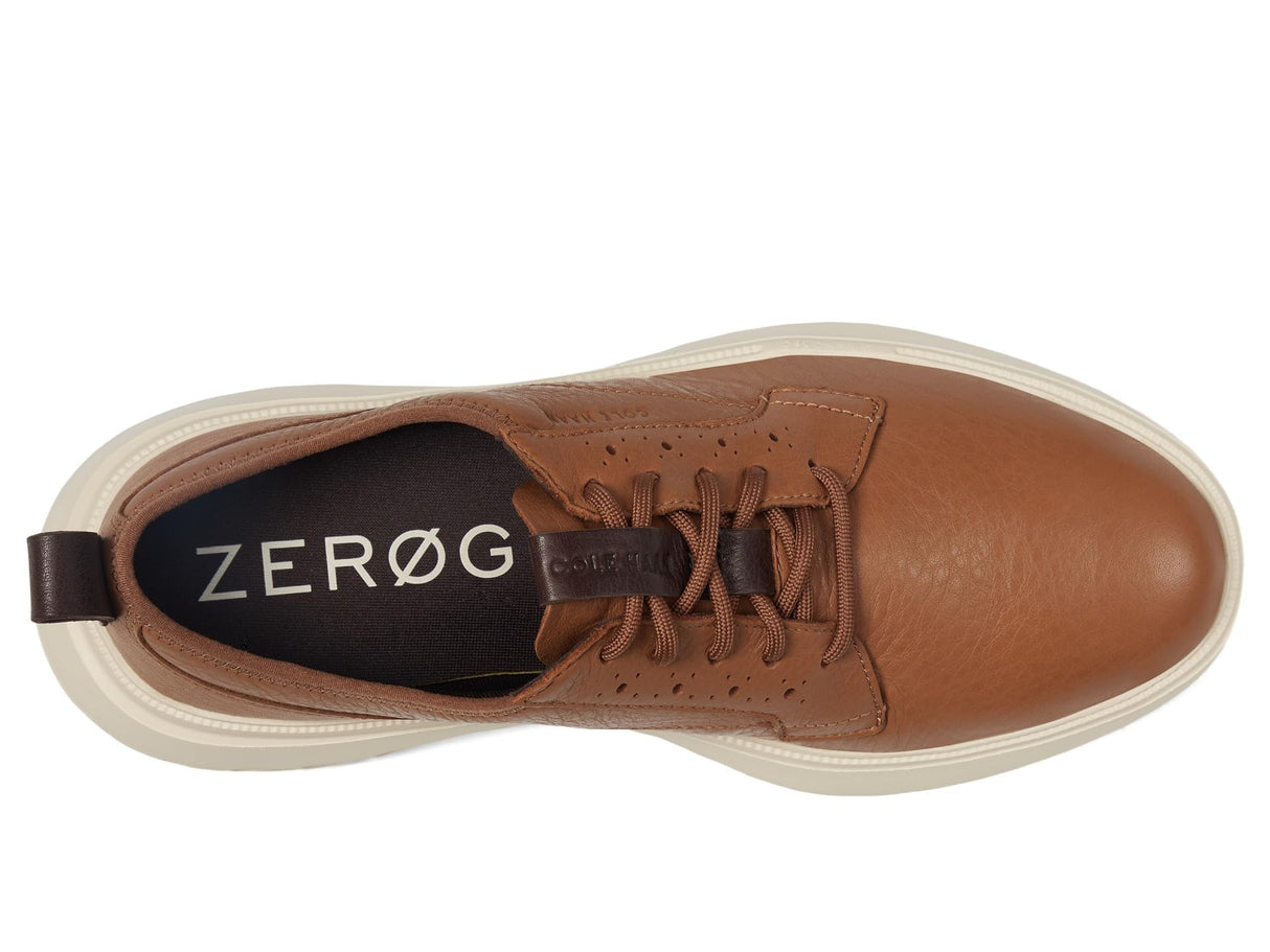 Cole Haan Zerogrand Wfa - Zapatos Oxford de Punta Lisa para Hombre, British Tan/White Cap Grey, 43 EU