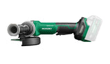 HIKOKI Akku Winkelschleifer G1813DVF (18V, Schleifscheiben Ø:125 mm, Antriebsspindel: M14, Brushless Motor, Leerlaufdrehzahl:3200-8000 min-1,) plus Zubehör, ohne Akku, Ladegerät und Transportkoffer.