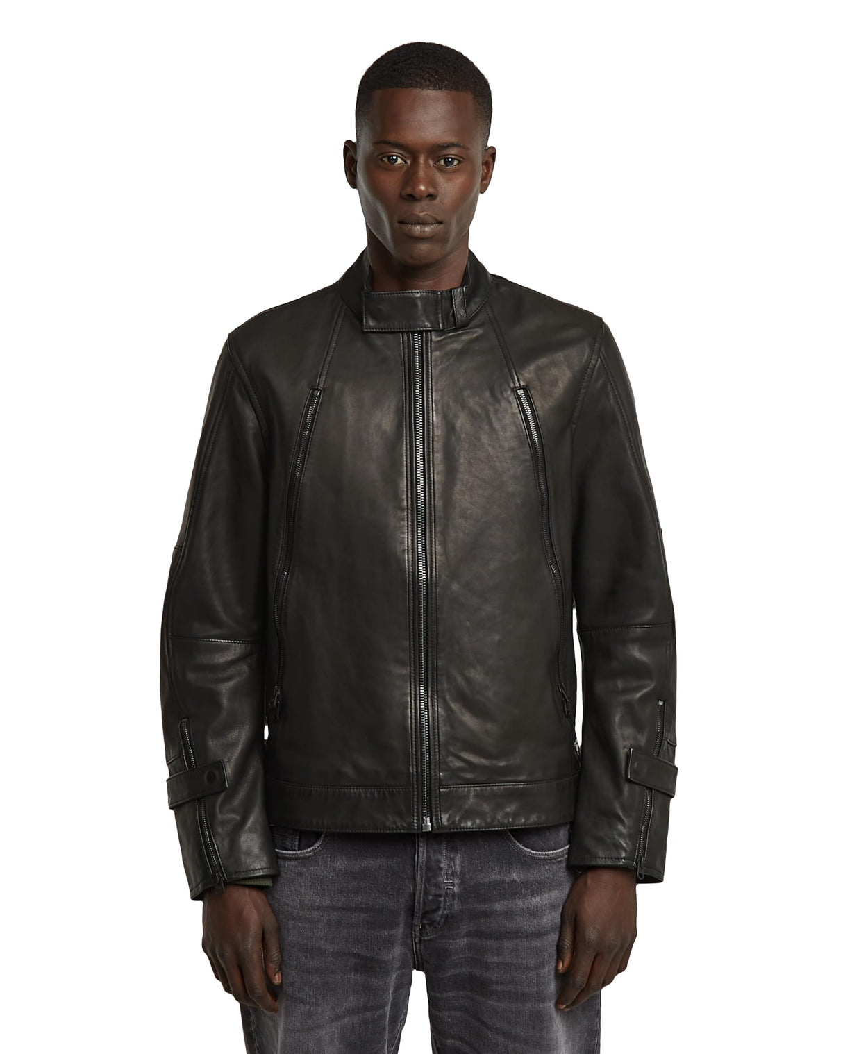 G-STAR Biker Leather Jkt Chaqueta, Negro (dk Black D27137-B508-6484), L Hombres