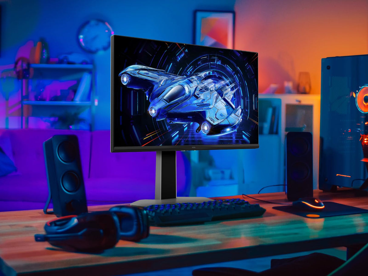 TCL 25" QD-Mini-LED 25G64 Gaming Monitor, Full HD Resolution, 300Hz, Fast-IPS Panel, 600-nit HDR, 1ms GTG Response Time, AMD Freesync Premium, G-Sync Compatible