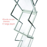 Deflecto - Expositor plegable (aluminio, con maleta de transporte, 6 niveles, A4)