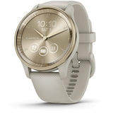 Garmin Vivomove Trend, Elegante Smartwatch Híbrido de 40 mm con Sofisticado Aspecto Analógico, Bisel de Acero Inoxidable y Funciones Inteligentes, Gold Beige