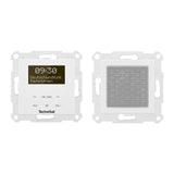 TechniSat DIGITRADIO UP 55 – Radio Dab+ empotrable (Dab, FM, Bluetooth, Pantalla OLED Regulable, Alarma, Temporizador, 2W, Made in Germany) Cubierta Frontal RAL 9016, Blanco