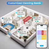 AIRROBO T20 Robot Aspirador y fregasuelos con Base autovaciado, Navegación láser, Succión 2700Pa, WiFi/Alexa/Google/App, Robot Aspirador mapeo, Sacchetto per Polvere da 3,3L, para Mascotas