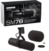 Shure SM7B - Micrófono dinámico cardioide, Proporciona un Sonido cálido para radiodifusión, podcasts y grabación