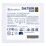 SilverStone Technology DA750R Gold, ATX Totalmente Modular 80 Plus Gold 750W ATX 3,0 y PCIe 5,0, SST-DA750R-GMA-WWW