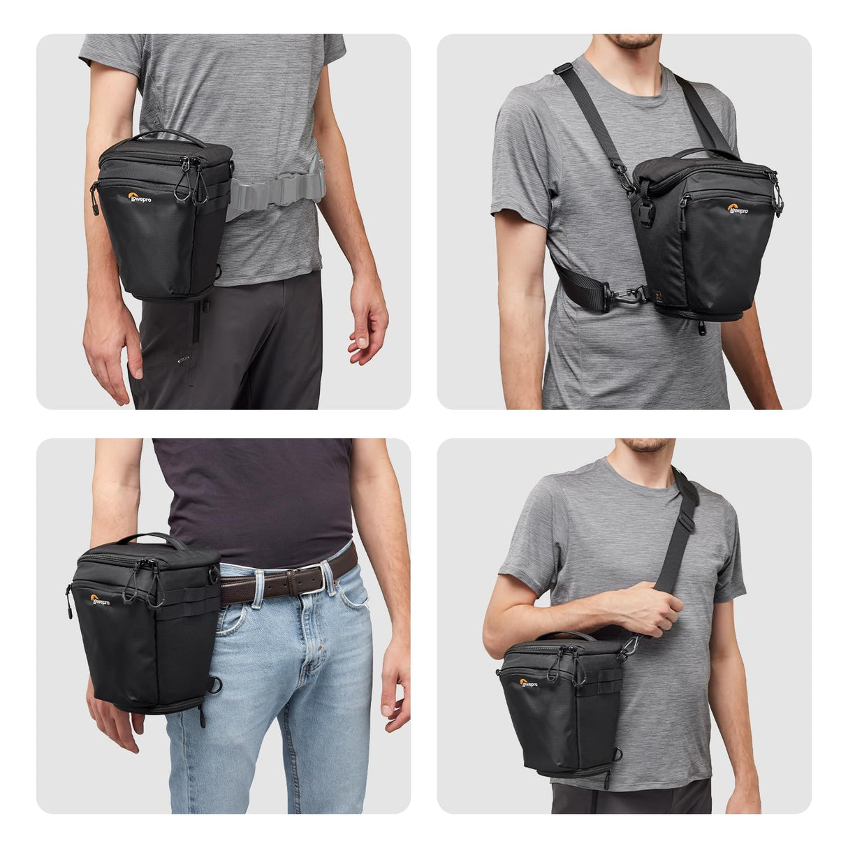 Lowepro ProTactic TLZ 70 Pro AW III Toploader Camera Bag, Camera Case for DSLR, Mirrorless, Vol.5L Dim: 30.5x14x16cm, for Cameras w/Lens Attached, Modular Shoulder Bag, for Photographer/Videographer