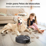 LEFANT Robot Aspirador 2200Pa, Aspirador Robot Autonomía de 120 Min, WiFi/App/Alexa, Sensor de Anticolisión/Caída Navegación Inteligente, Delgado y Silencioso, 6 Modos de Limpieza M210 Pro