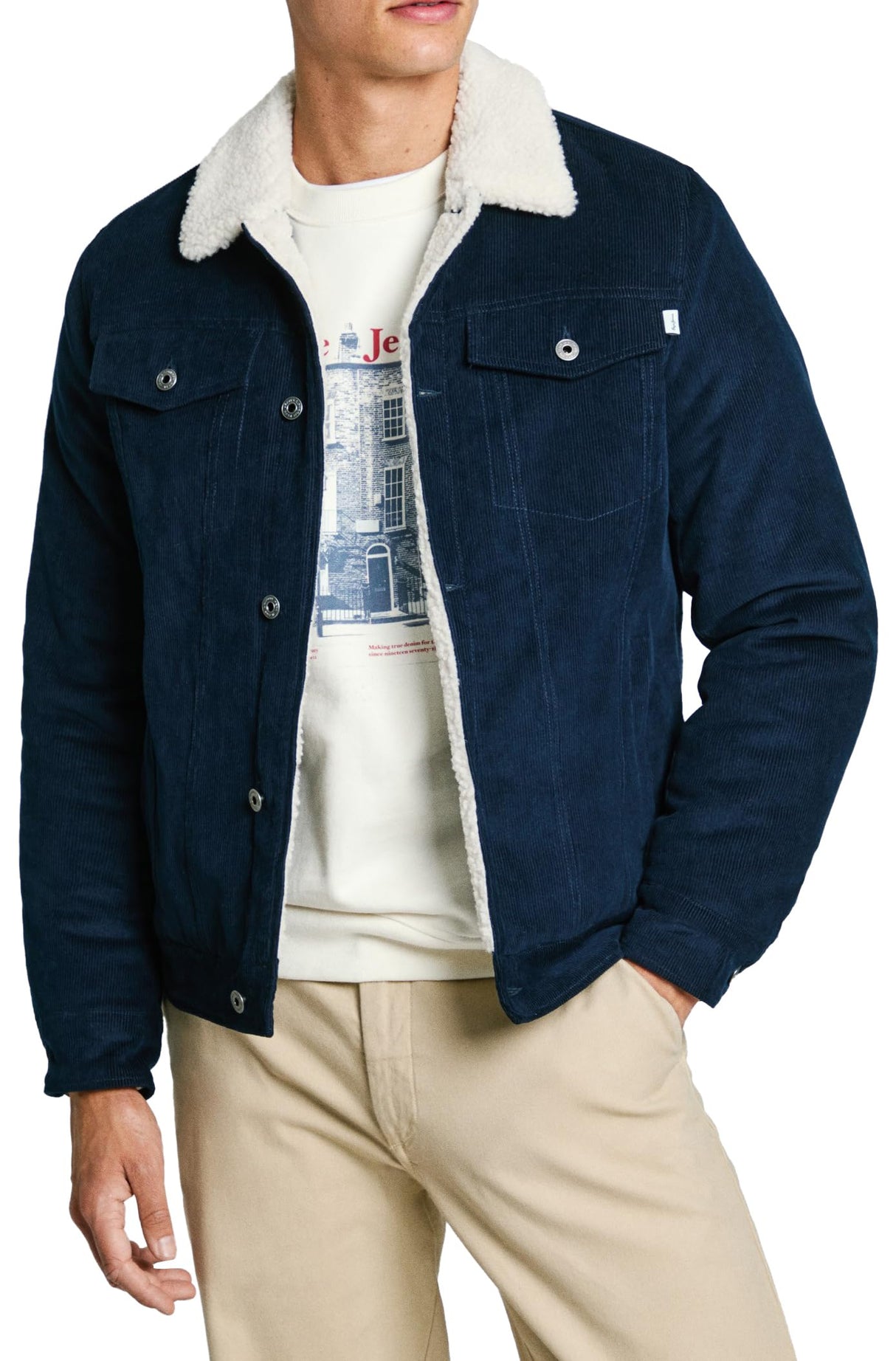 Pepe Jeans THRIS Chaqueta, Dulwich, L para Hombre