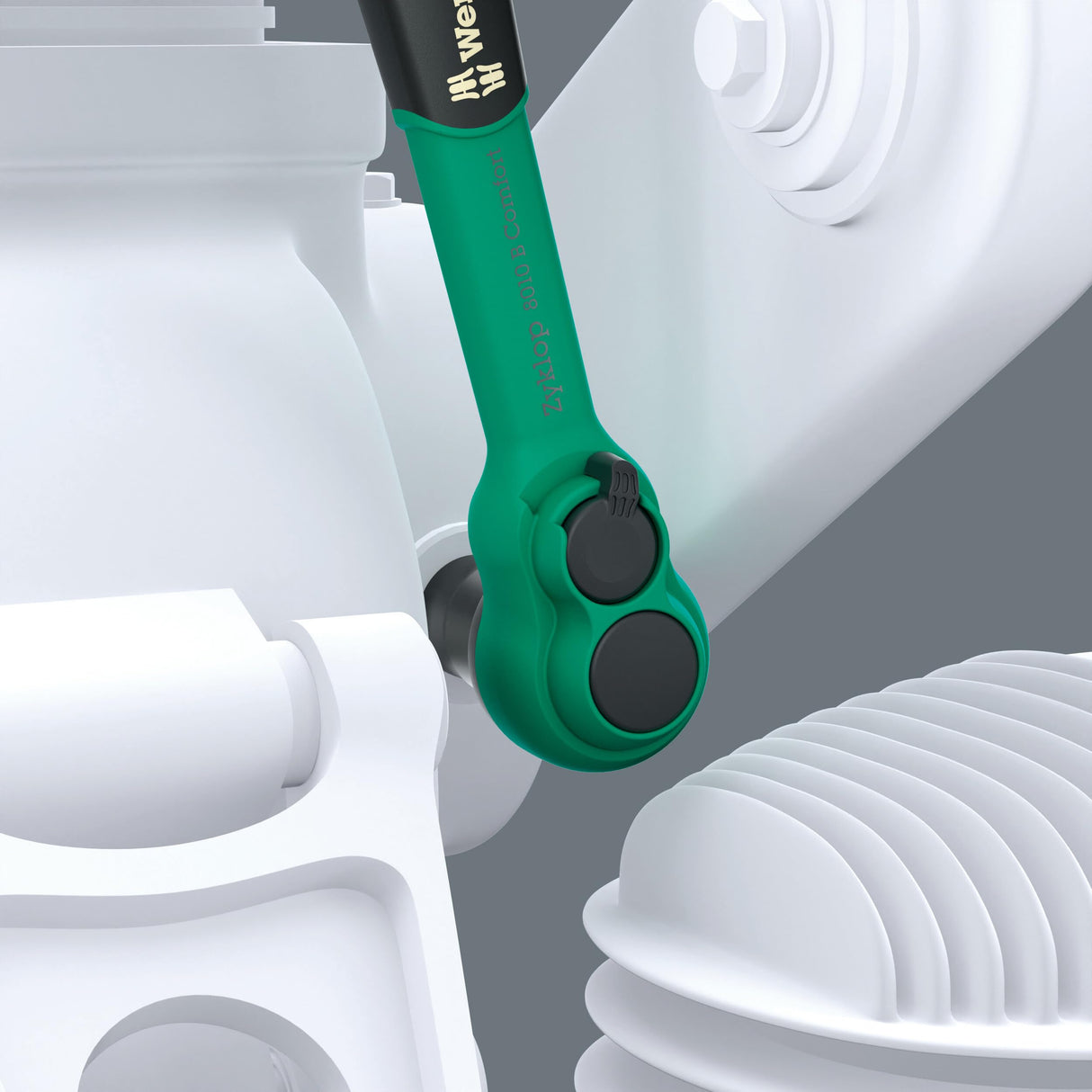 Wera 05005530001 8100 SB 12 Juego de carraca Zyklop Comfort, palanca de conmutación, con arrastre de 3/8", métrico, 16 piezas