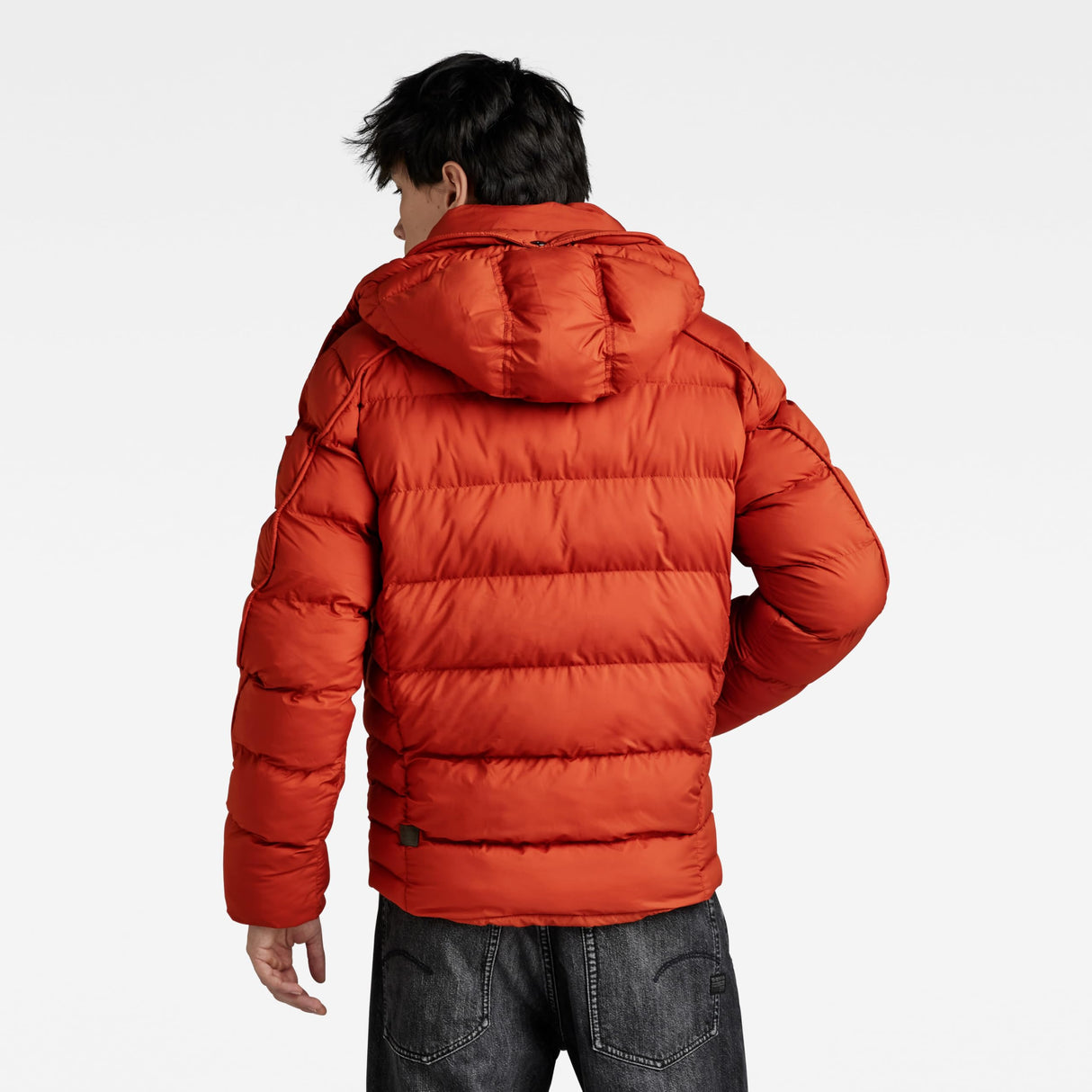 G-Star Para Hombre Chaqueta G-Whistler Padded Hooded, Naranja (rooibos tea D20100-D199-G052), S