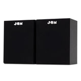 JAM Altavoces de Estantería - Altavoces Cableados con Entradas AUX y RCA, Compatibles con Tocadiscos y Reproductores de Vinilos, Altavoces Activos, Amplificación Integrada, Negro