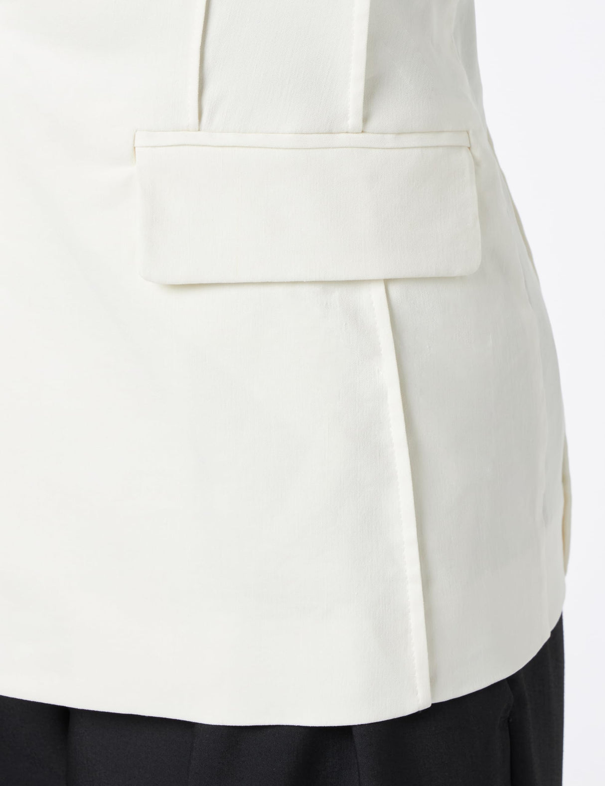 Pinko Ghera-Chaqueta de Lino elástico con botón Efecto nácar Blazer, Z07_Blanco Seda, 44 para Mujer